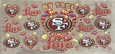 SAN FRANCISCO Football Team UV DTF Transfer Sticker Cup Wrap DIY Cups Bottles