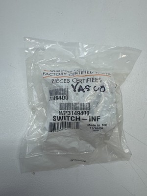 Genuine OEM Whirlpool WP3149400 3149400 Range Surface Burner Infinite Switch