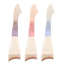 3pcs Foundation Brushes Curved Soft Synthetic Bristle Makeup Beauty Brushes