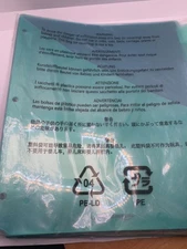 Plastic Packaging Bag Green Recyclable PE-LD Material With Warning Text & Multil