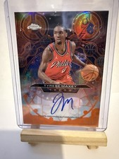 Tyrese Maxey Chromograph Auto Refractor Orange /25 Topps Chrome MINT 💎