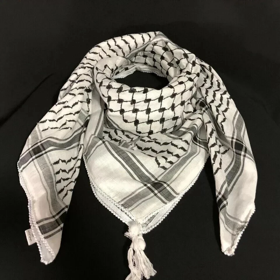 Keffiyeh Shemagh All Original Made In Palestine Arab Scarf Kufiya Arafat Cotton - Imagen 4 de 4