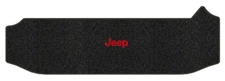 Lloyd Berber Small Cargo Carpet Mat for '02-07 Jeep Liberty w/Red on Black Jeep
