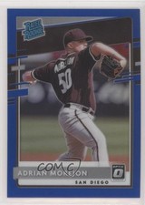 2020 Panini Donruss Optic Rated Rookies Blue Prizm 30/75 Adrian Morejon #55 01wi