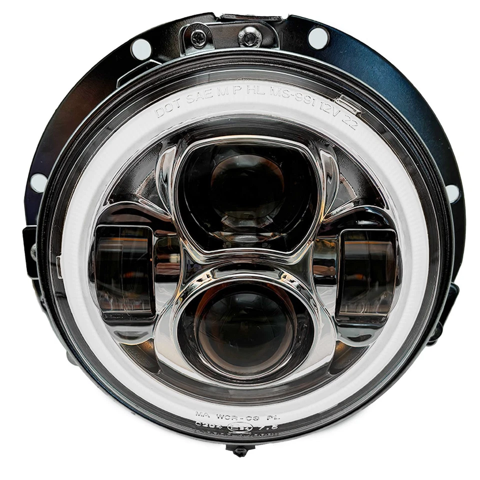 7" LED Scheinwerfer 2X 4.5" Nebelscheinwerfer Für Harley Road King Softail CVO - Bild 3 von 4