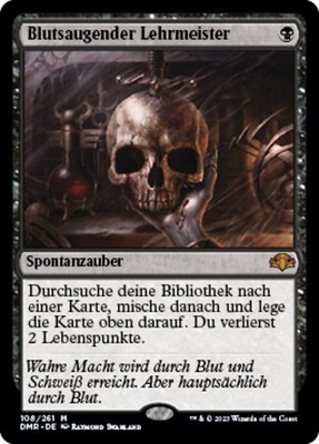 Blutsaugender Lehrmeister / Vampiric Tutor  - DOMINARIA Rem. -  deutsch  (nm +)
