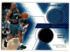 2001-02 UD SPX Basketball Winning Materials Chauncey Billups JERSEY TIMBERWOLVES