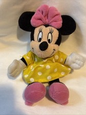 Minnie Mouse Rattle Baby Plush Toy Vintage 7  