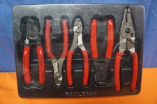 Snap On PAKLD296 5PC Red Essential Wire Stripper Set Made In USA