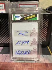 2016 Limited 1/1 Magenta Printing Plate Triple Auto Wilson-Lynch-Sherman CHAWKS!