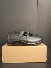 Orthofeet women orthopedic shoes Mary Janes lether black size 7 Wide NWB (HB404)