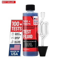 Head Gasket Test Kit Combustion Leak Detection Fluid 8 Oz Tester Nozzle