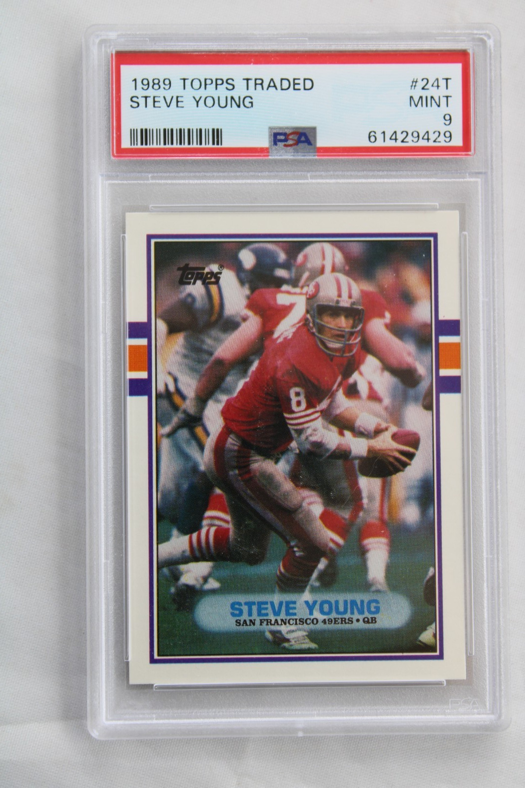 1989 Topps Traded #24T Steve Young PSA Graded 9 Mint