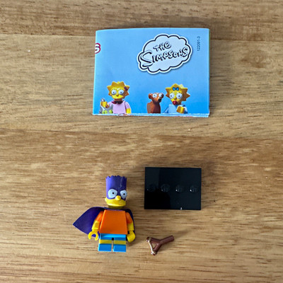 LEGO 71009 The Simpsons Bart Simpson Minifigur mit Zubehör & Heft/Anleitung 