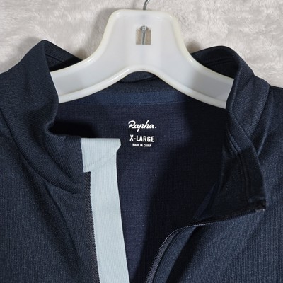 Rapha サイクルジャージ ネイビー X-LARGE Rapha Classic Jersey Men Size XL Extra Large Full Zip Short