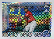 2025 Topps Chrome Pro Debut EMILIANO TEODO 1st X-Fractor PDC-95 Rangers Prospect