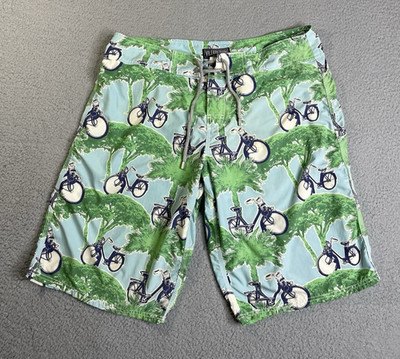 Vilebrequin Swims Trunks Mens L St. Tropez Bicycle print