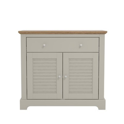 HOMCOM Sideboard mit 2 Türen & Schubladen - moderner verstellbarer Regalschrank