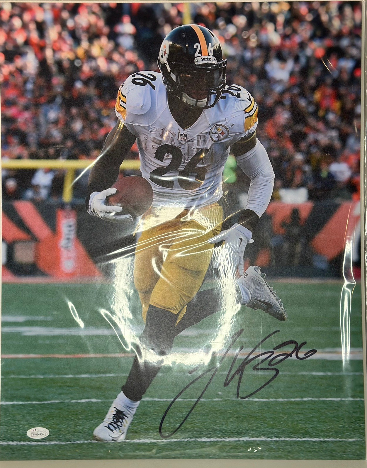 Le'Veon Bell Autographed Signed Pittsburgh Steelers 16x20 Photo JSA 