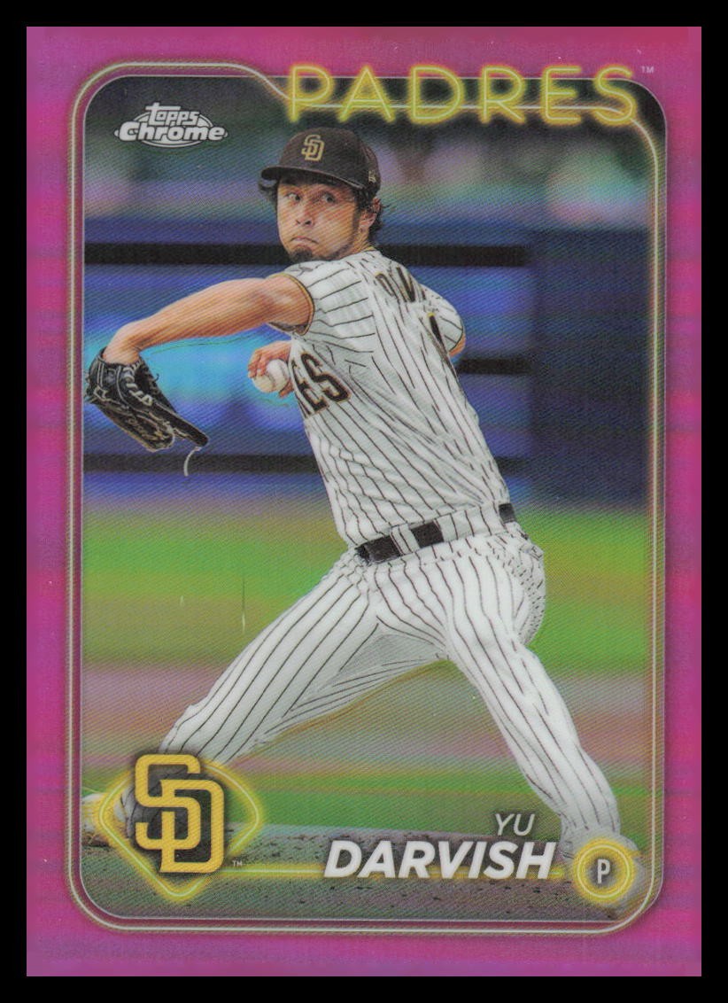 2024 Topps Chrome Pink Refractors #237 Yu Darvish