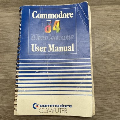 1982 Commodore 64 MicroComputer User Manual C64 Retro Computer Guide