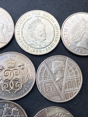 5 Pound Coins (7) Elizabeth II, £5, Trafalgar Millennium 1901 - 2001 Lot 17812 - Picture 7 of 10