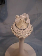 Raie a doll hat fascinator for Ellowyne, Evangeline, Gene, Tyler, Diana no doll