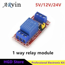 1-Ch Relay Module 5V/12V/24V Optocoupler High/Low Trigger Arduino Ready