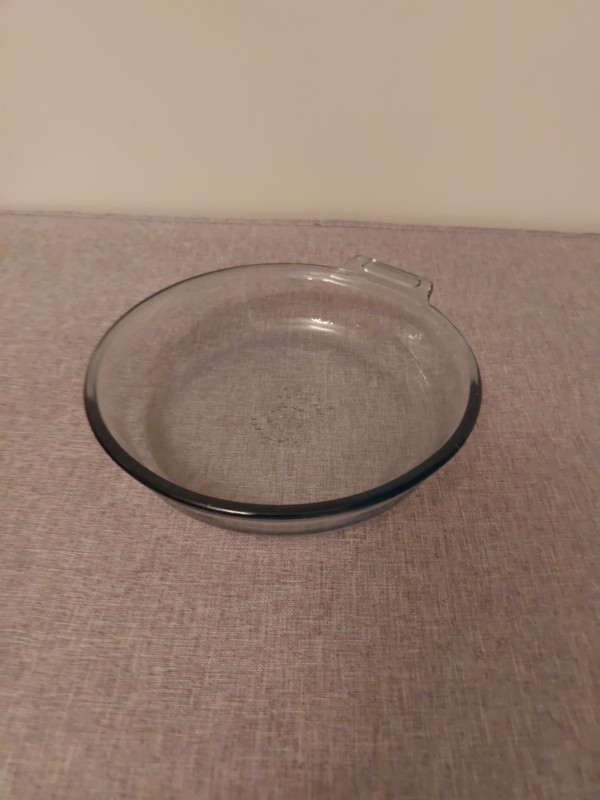 Vintage 1940's? Pyrex 817-B Flameware Blue Tint Glass - 7" Skillet - No Handle