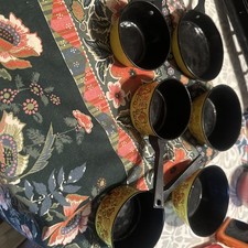 Vintage Mushroom Kitchen Pots Pans Toy Set Aluminum Specialties 6pc 1960s