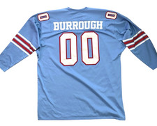 Ken Burrough #00 Mitchell & Ness Authentic Throwback Jersey Sz 60 Oilers 1970