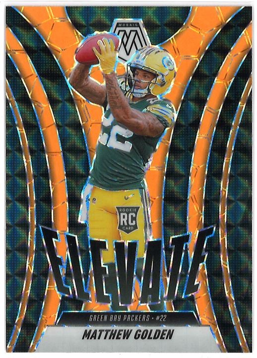 2025 Panini Mosaic Elevate Orange Prizm - # 3 Matthew Golden