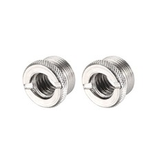 3/8  Female To 5/8" Male Threaded Screw Adapter For Microphone Stand 2pcs