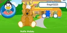 Webkinz Classic Waffle Wallaby *Virtual Code Only*