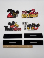 Mickey Mouse 2nd Birthday Party Centerpiece  Cupcake Stand Decoration Set