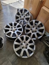 4x Genuine VW Touran Golf Caddy 15 Inch 5x112 Alloy Wheels (Grey)