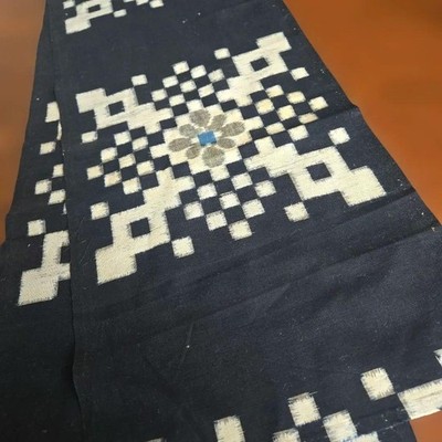 BORO Indigo Baumwolle Textil Boro Kimono Restgröße 33x153 cm Vintage