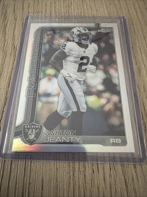 2025 Topps Chrome - Ashton Jeanty - Silver Refractor (RC) Rookie Raiders