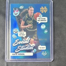 #SS-24 /150 Topps Chrome 2024-25 Kate Koval Notre Dame Rookie Blue Refractor