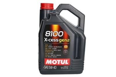 For MOTUL 8100 X-CESS GEN2 5W40 5L Engine Oil 5W40 5L 8100 109776 Engine oil 81