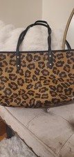 Authentic PRISTINE COACH Leopard Print Large TOTE Bag.