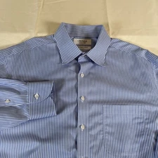 Daniel Cremieux Men’s Luxury 120s Pima Cotton Shirt, Long Sleeve, SZ: 17/34