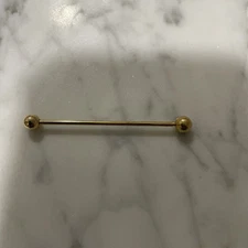 Barbell Collar Stay Bar Clasp Clip Gold Plated New