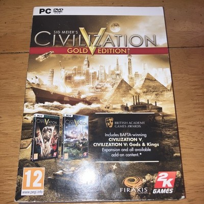 Sid Meier's Civilization V Gold Edition (Gods & Kings Erweiterung) DVD für PC BX8