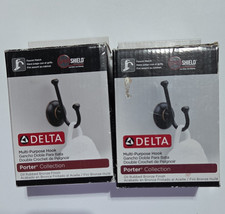 Delta Porter Double Wall Hook, Oil Rubbed Bronze Finish, 78435-OB1