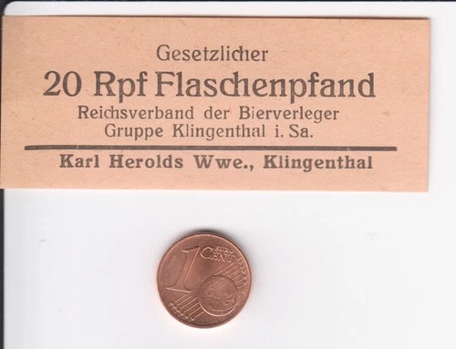 1 label Klingenthal, Karl Herolds WWE, UK, Reichsverband der Bierverleger