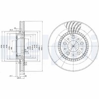 Bremsscheiben Vorne Ø305Mm BelüFtet FüR Volvo S60 I 384 S70 874 S80 99-10 272404