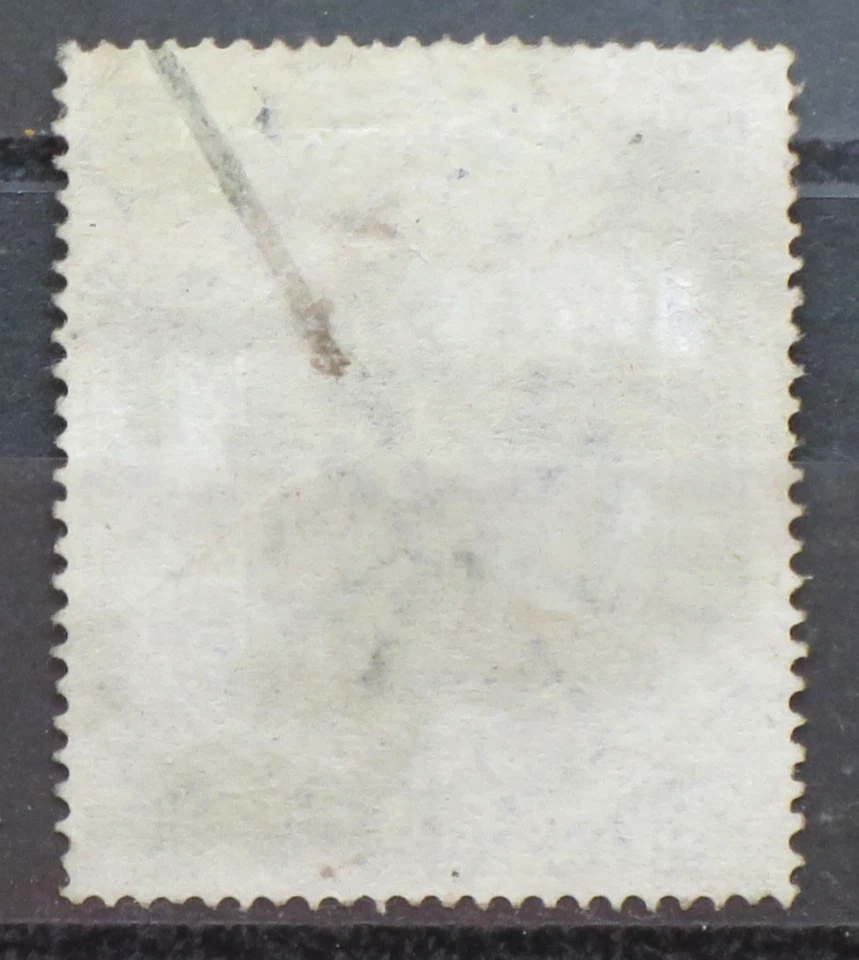 GB QV SG128, SCARCE 10s Ten Shillings greenish grey WMK MALTESE CROSS, USED - Image 2 of 2