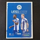 2021/22 Wigan Athletic vs Bolton Wanderers Team Sheet and Programme