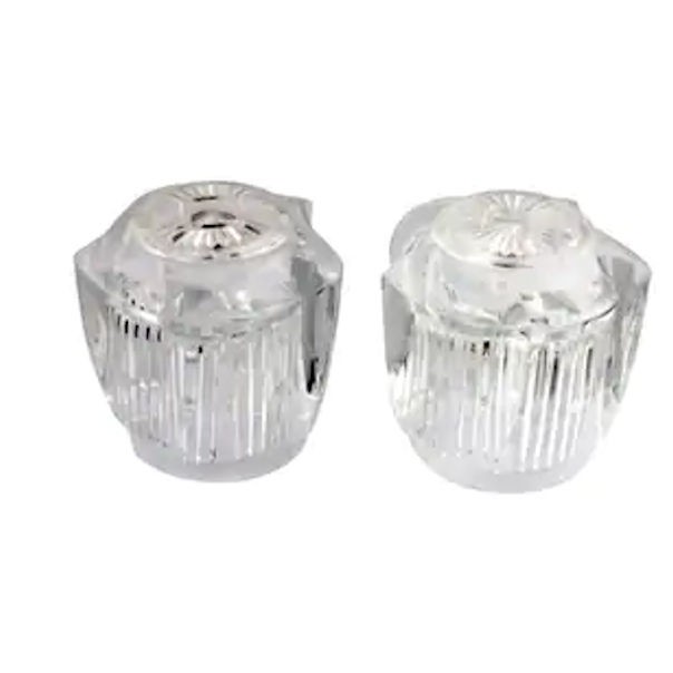 Ручки для смесителя Lincoln 101436, 12 штук в упаковке, подходят для всех больших люцитовых ручек горячей и холодной воды